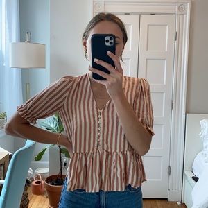 Madewell Peplum Top